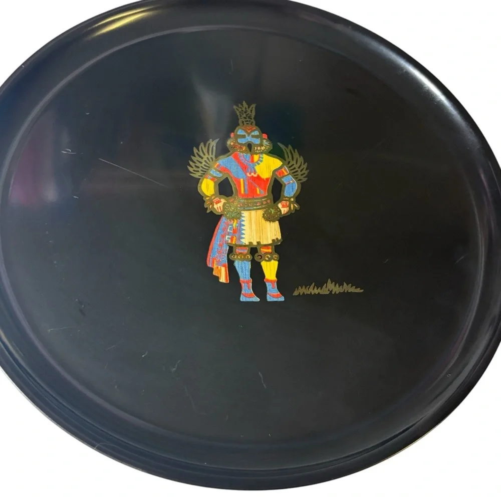 Couroc of Monterey Plates and Tray Lot of 4